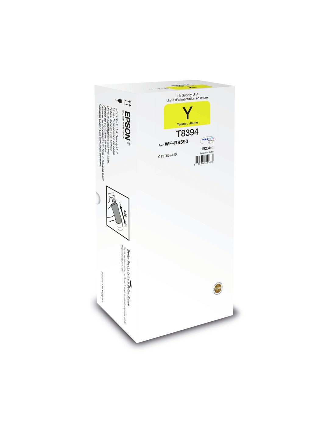 Epson C13T83944N cartucho de tinta 1 pieza(s) Original Alto rendimiento (XL) Amarillo