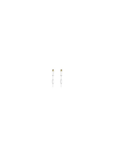 Hama 00205247 cable coaxial 3 m Blanco
