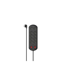 Hama 00223164 base múltiple 2 m 10 salidas AC Interior Negro
