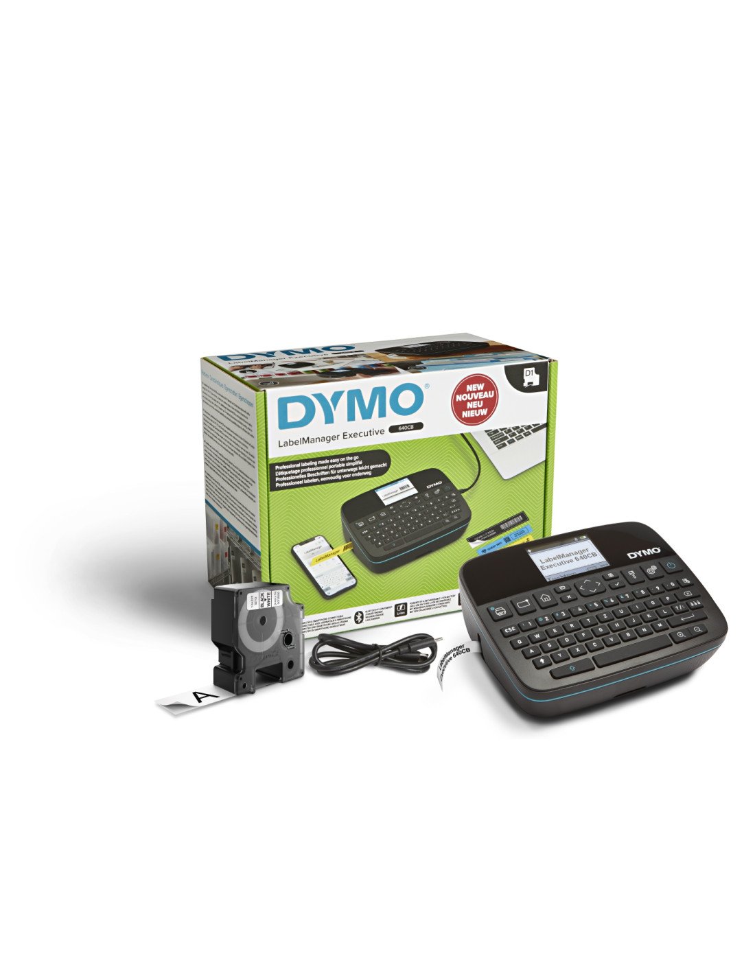 DYMO LabelManager LabelWriter 640CB Portable & Rechargeable Label Maker with Dual Connectivity - 2197370 impresora de etiquetas