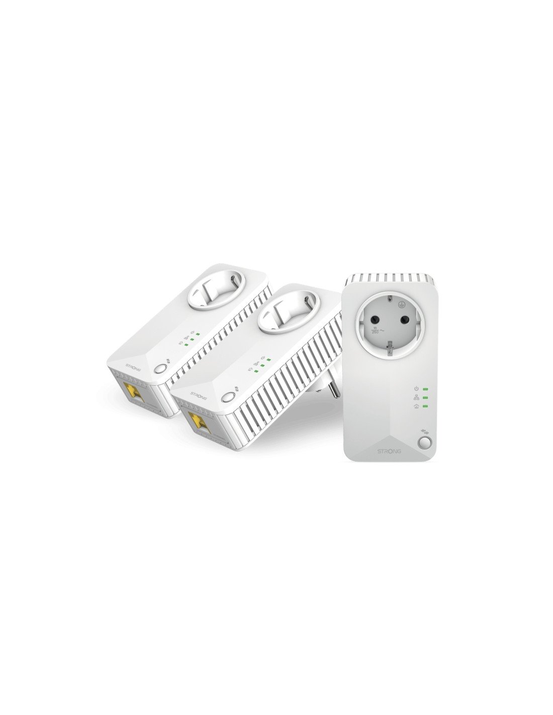 Strong Powerline 600 Triple Pack EU V2 600 Mbit/s Ethernet Blanco 3 pieza(s)