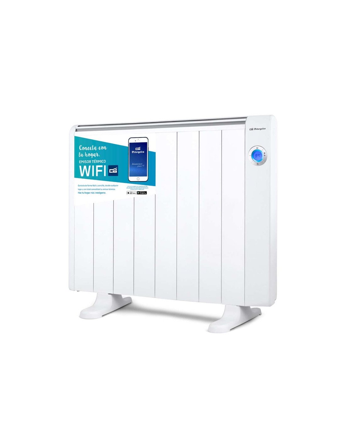 Emisor termico con wifi orbegozo rrw 1500 1500w aluminio limitador termico blanco 17512 O
