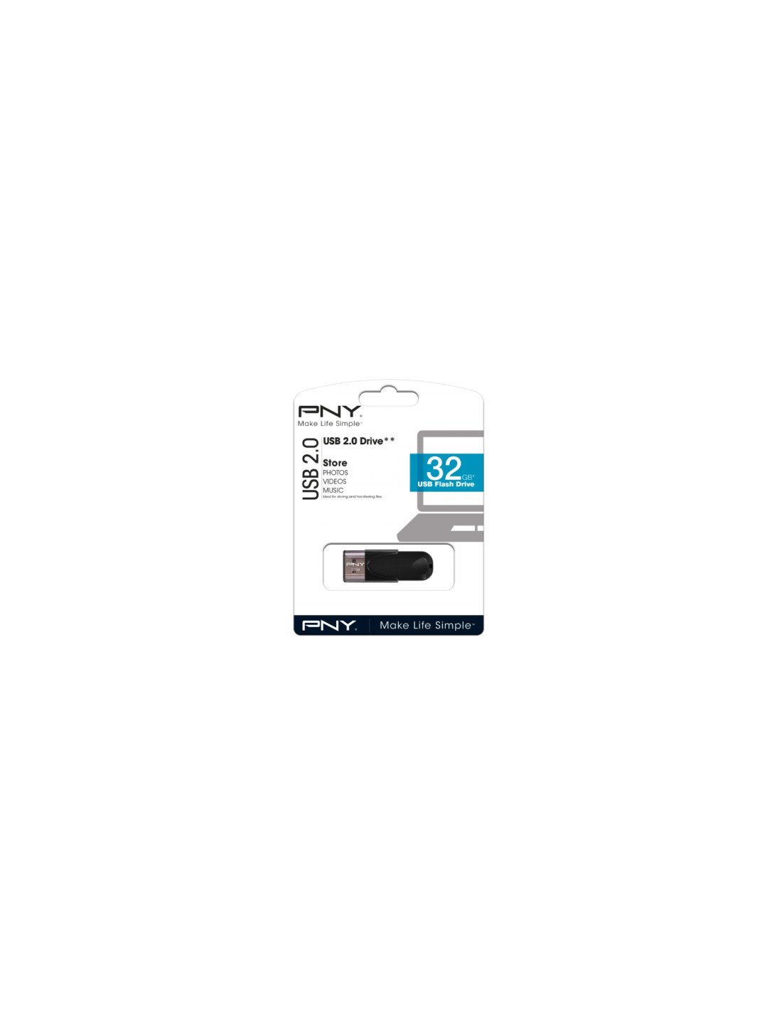 MEMORIA USB PNY 32GB NEGRO FD32GATT4-EF