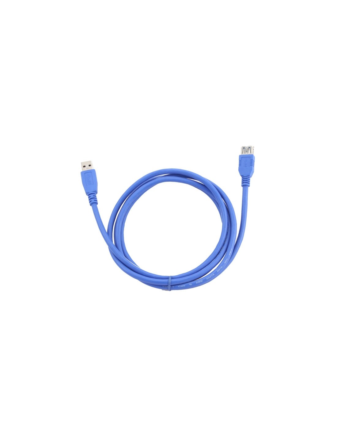 CABLE USB A M A USB A H 2MT GEMBIRD AZUL CCP-USB3-AMAF-6