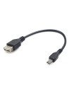CABLE GEMBIRD OTG USB H-MICRO USB M 15CM A-OTG-AFBM-03