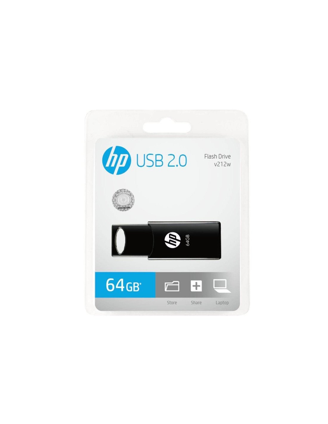 PENDRIVE HP 64GB USB2.0 V212 NEGRO