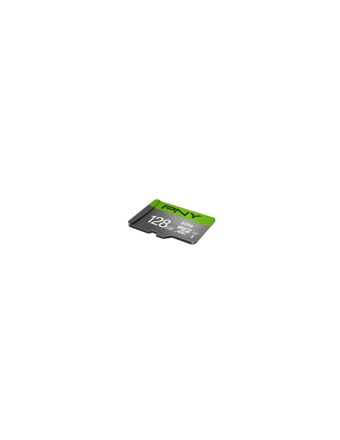 MEMORIA MICROSDXC PNY 128GB ELITE 100MBS CON ADAPTADOR VERDE GRIS P-SDU128V11100EL-GE