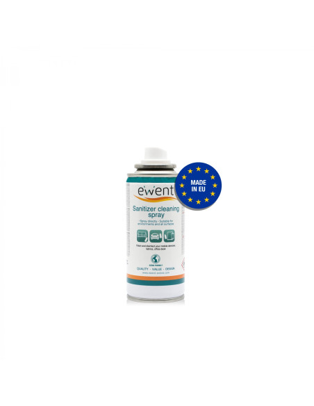 Ewent Spray desinfectante para superficies universal limpieza de equipos EW5675
