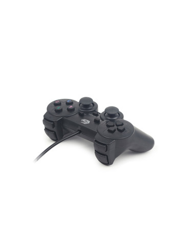 Gembird JPD-UDV-01 Gamepad pc analógico digital USB 2.0 1.8m negro