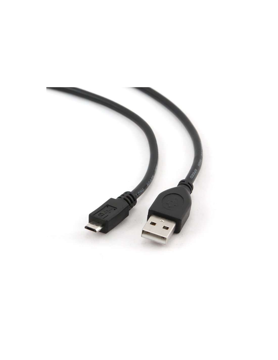 Cable gembird usb 2.0 micro usb-b macho a usb tipo-a macho 1m negro CCP-MUSB2-AMBM-1M