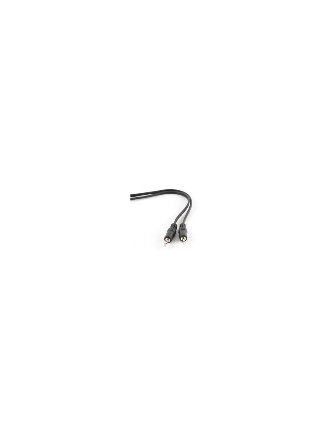Cable audio estereo gembird 3.5mm macho a macho 1.2m negro CCA-404