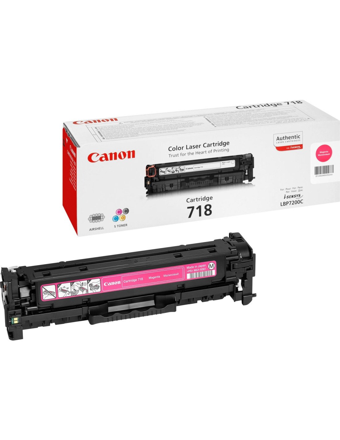 Canon CRG-718 toner M 1 pieza Original Magenta