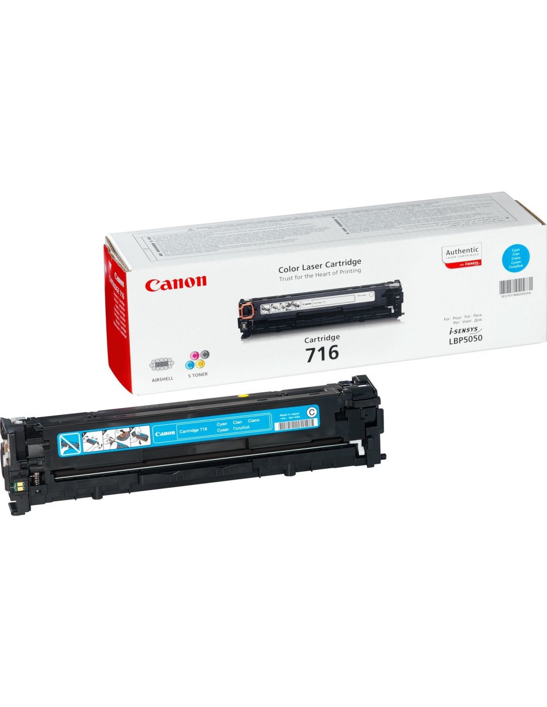 Canon 716 Cyan toner 1 pieza Original Cian