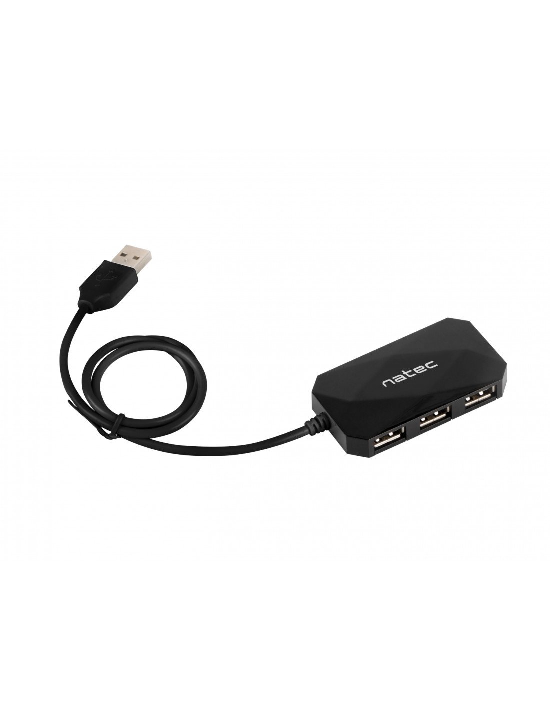 NATEC NHU-0647 hub de interfaz USB 2.0 480 Mbit/s Negro