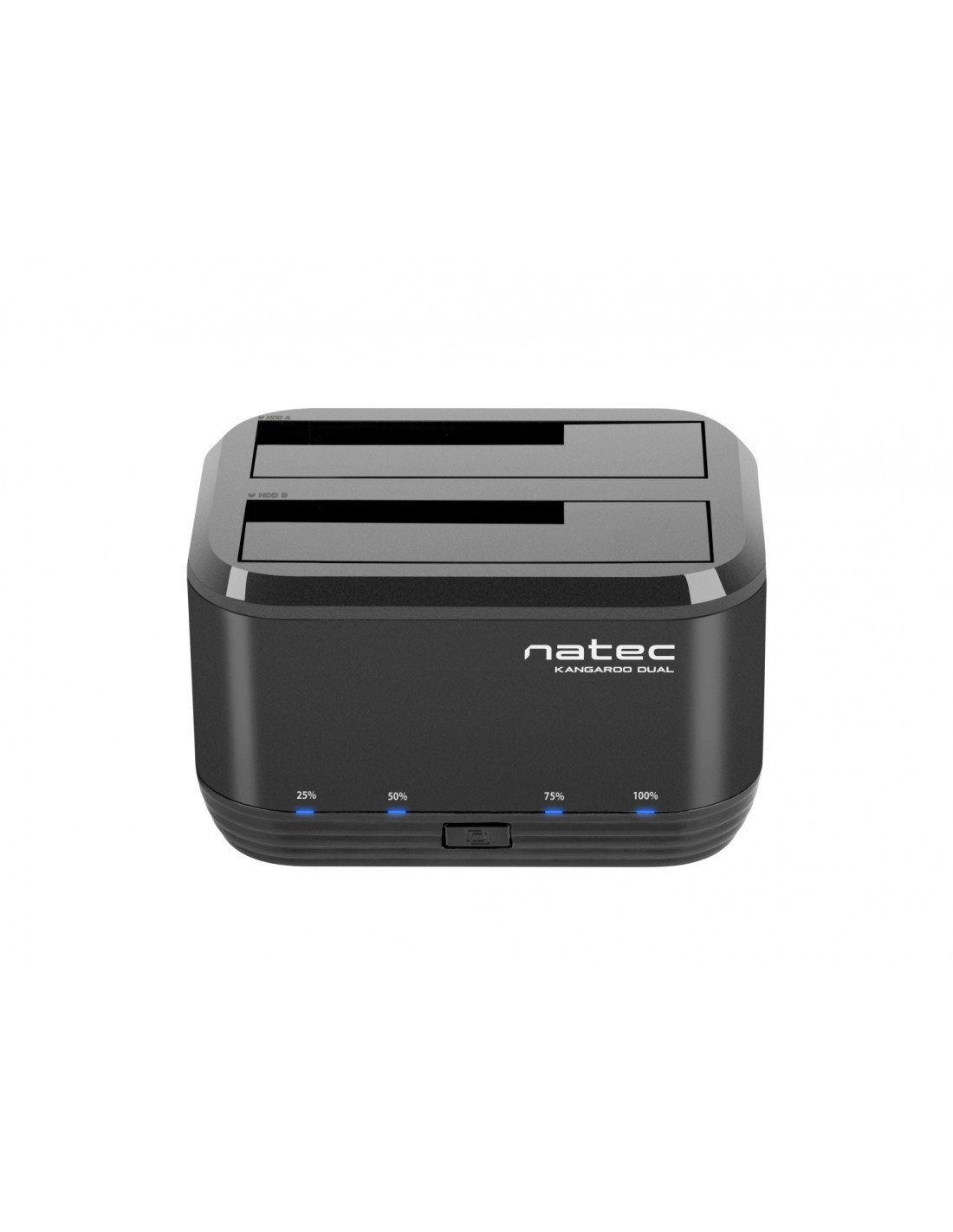 Natec kangaroo dual docking station usb 3.2 gen 1 type-a negro