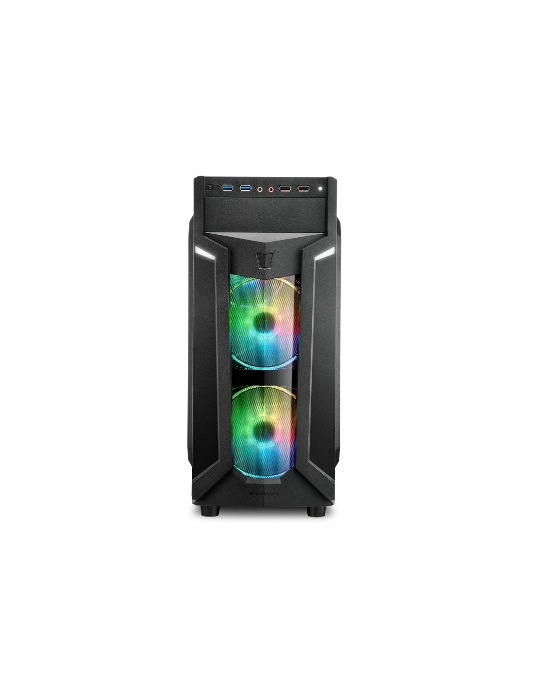 Sharkoon VG6-W RGB caja torre Midi Tower Negro