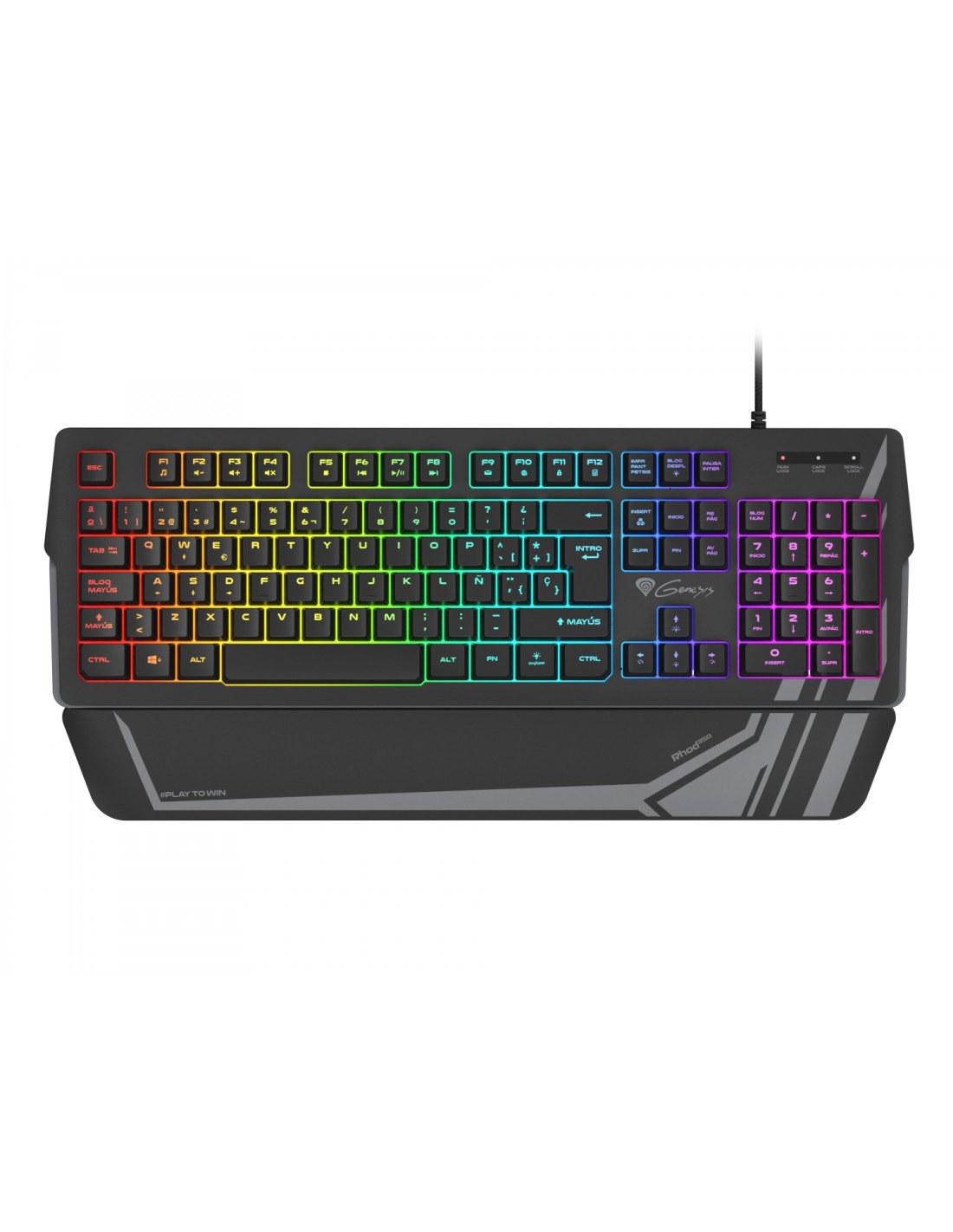GENESIS Rhod 350 RGB teclado USB QWERTY Español Negro