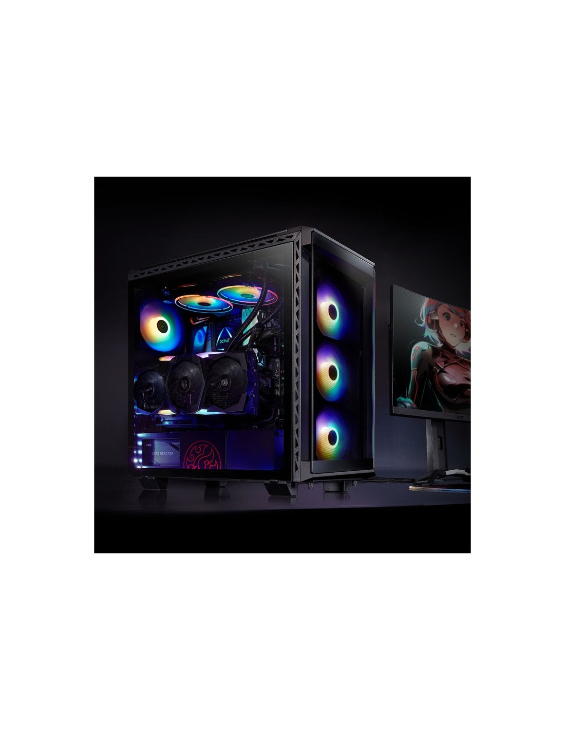 XPG Battlecruiser Midi Tower Negro