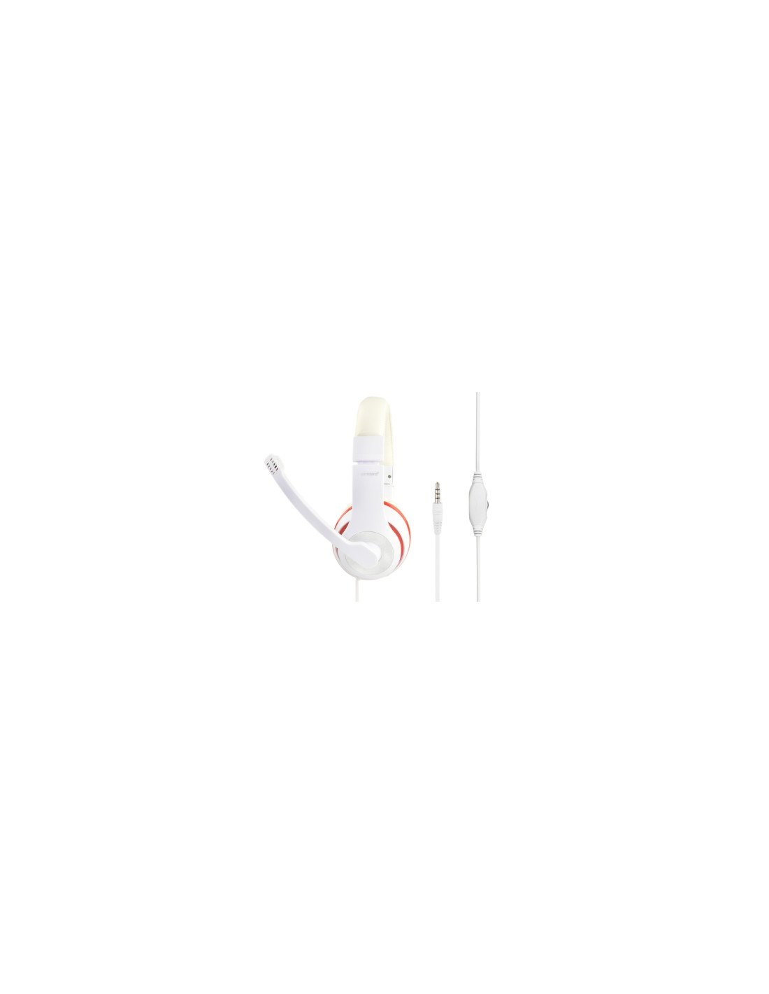 Gembird MHS-03-WTRD auricular y casco Auriculares Alámbrico Diadema Llamadas/Música Rojo, Blanco