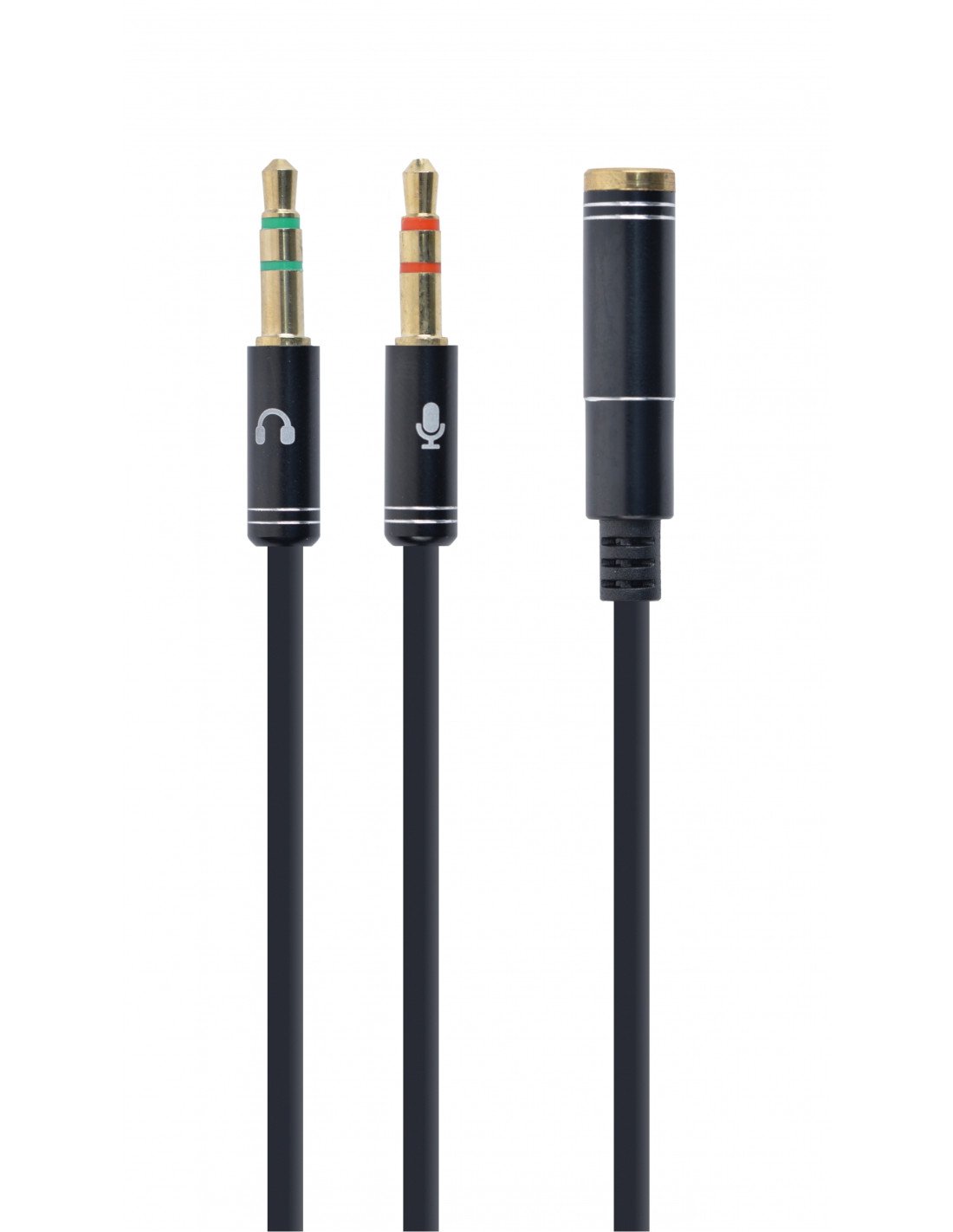 Gembird !Adapter audio stereo 3.5mm mini Jack/4PIN/ cable de audio 0,2 m 3,5mm 2 x 3.5mm Negro