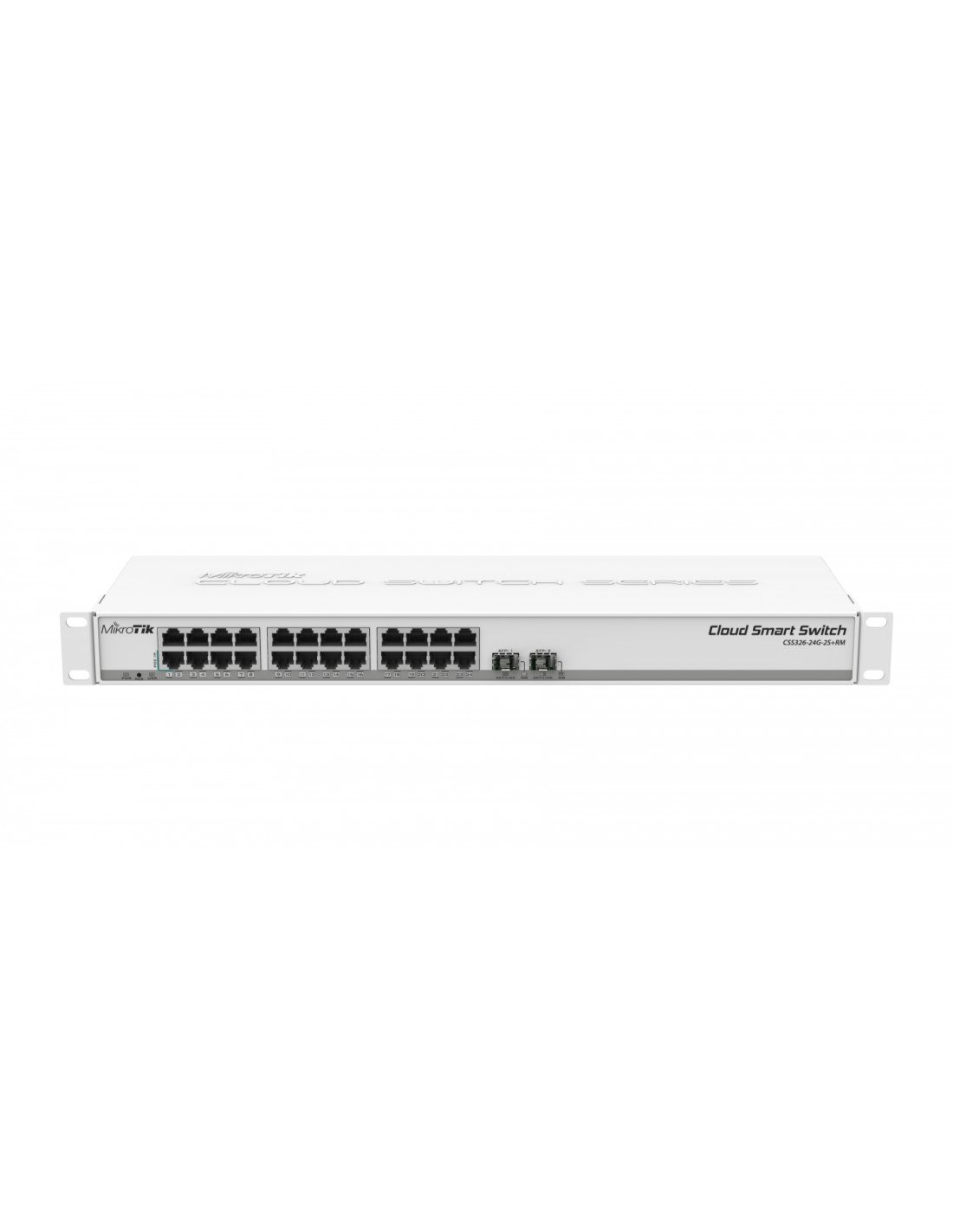 Mikrotik CSS326-24G-2S+RM switch Gestionado Gigabit Ethernet (10/100/1000) EnergÍ­a sobre Ethernet (PoE) 1U Blanco