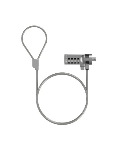 AISENS Cable de Seguridad con Cerradura de Combinacion para