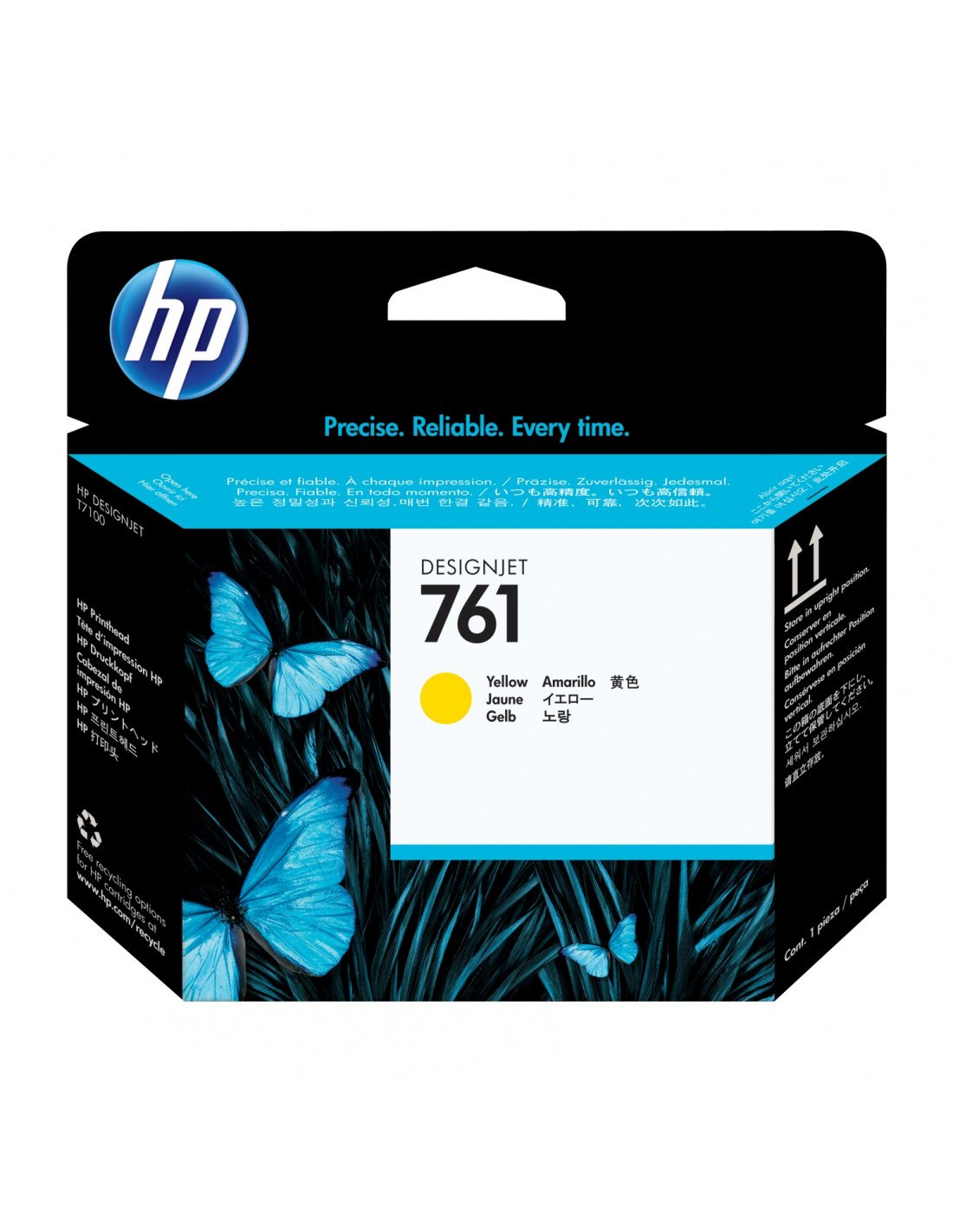 HP Cabezal de impresión DesignJet 761 amarillo