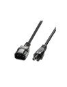 Lindy 30342 cable de transmisión Negro 3 m C14 acoplador C5 acoplador