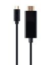 Gembird A-CM-HDMIM-01 adaptador de cable de vÍ­deo 2 m USB Tipo C HDMI Negro