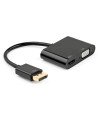 Ewent EC1457 adaptador de cable de vÍ­deo DisplayPort HDMI + VGA (D-Sub) Negro