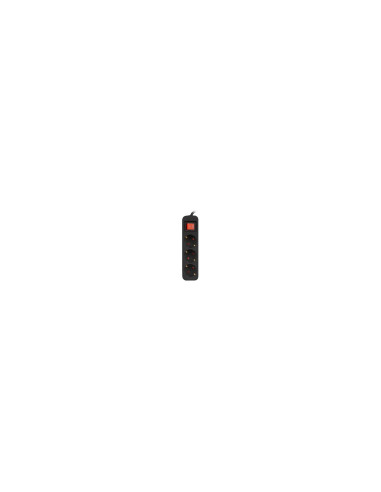 Lanberg PS1-03F-0150-BK base múltiple 1,5 m 3 salidas AC Interior Negro