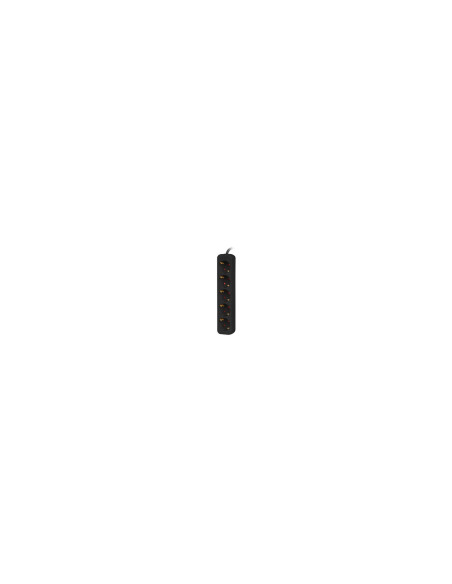 Lanberg PS0-05F-0150-BK base múltiple 1,5 m 5 salidas AC Interior Negro