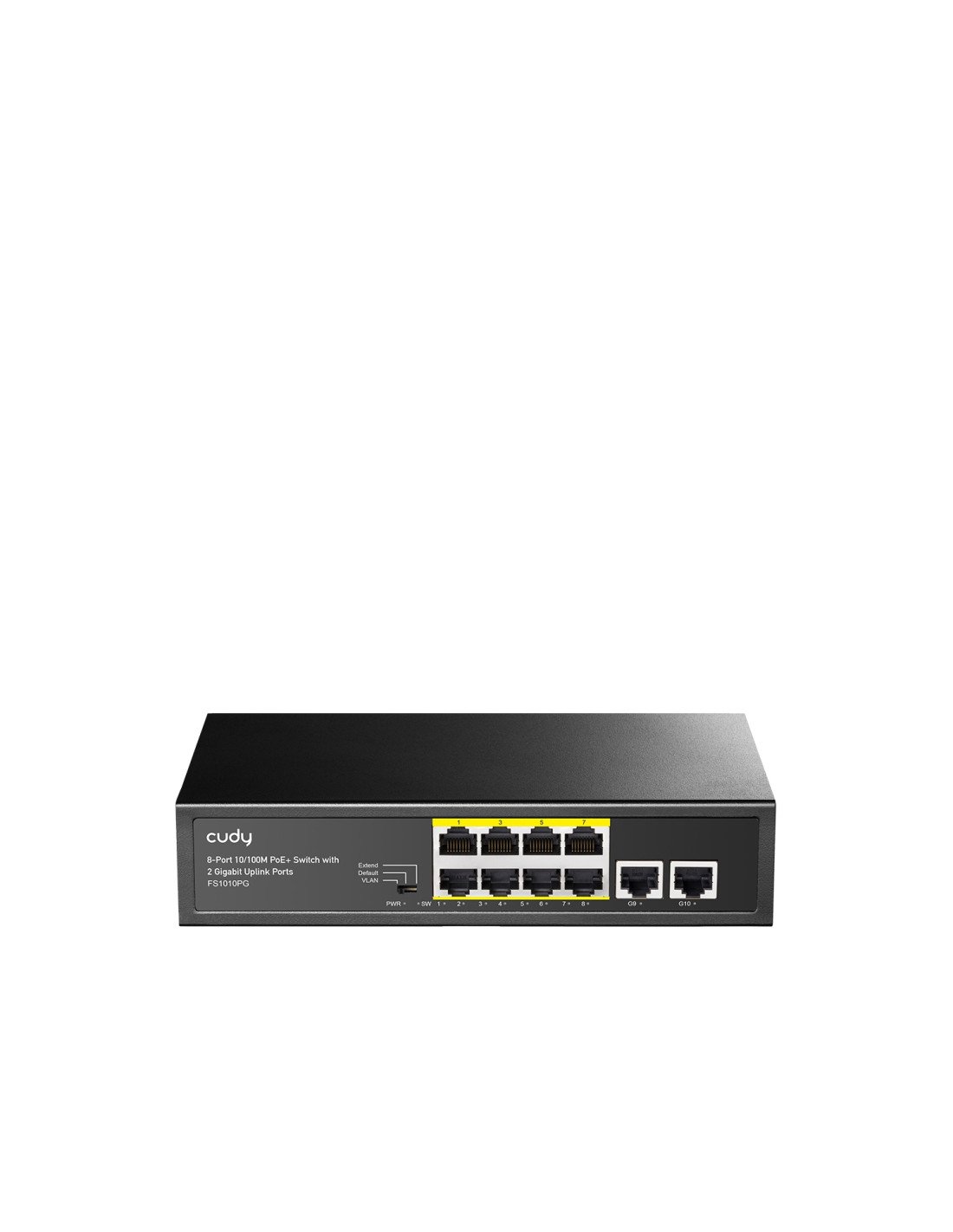 Cudy FS1010PG switch Fast Ethernet (10/100) EnergÍ­a sobre Ethernet (PoE) Negro