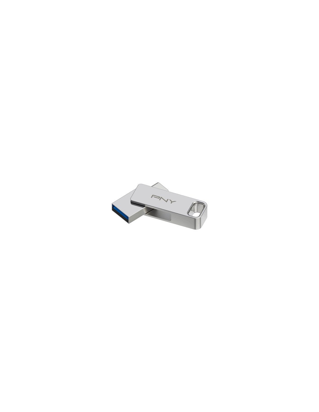 PNY DUO LINK unidad flash USB 128 GB USB Type-A / USB Type-C 3.2 Gen 1 (3.1 Gen 1) Acero inoxidable