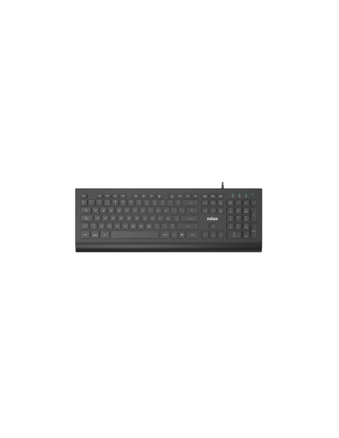 Nilox NXKBE000014 teclado USB Español Negro