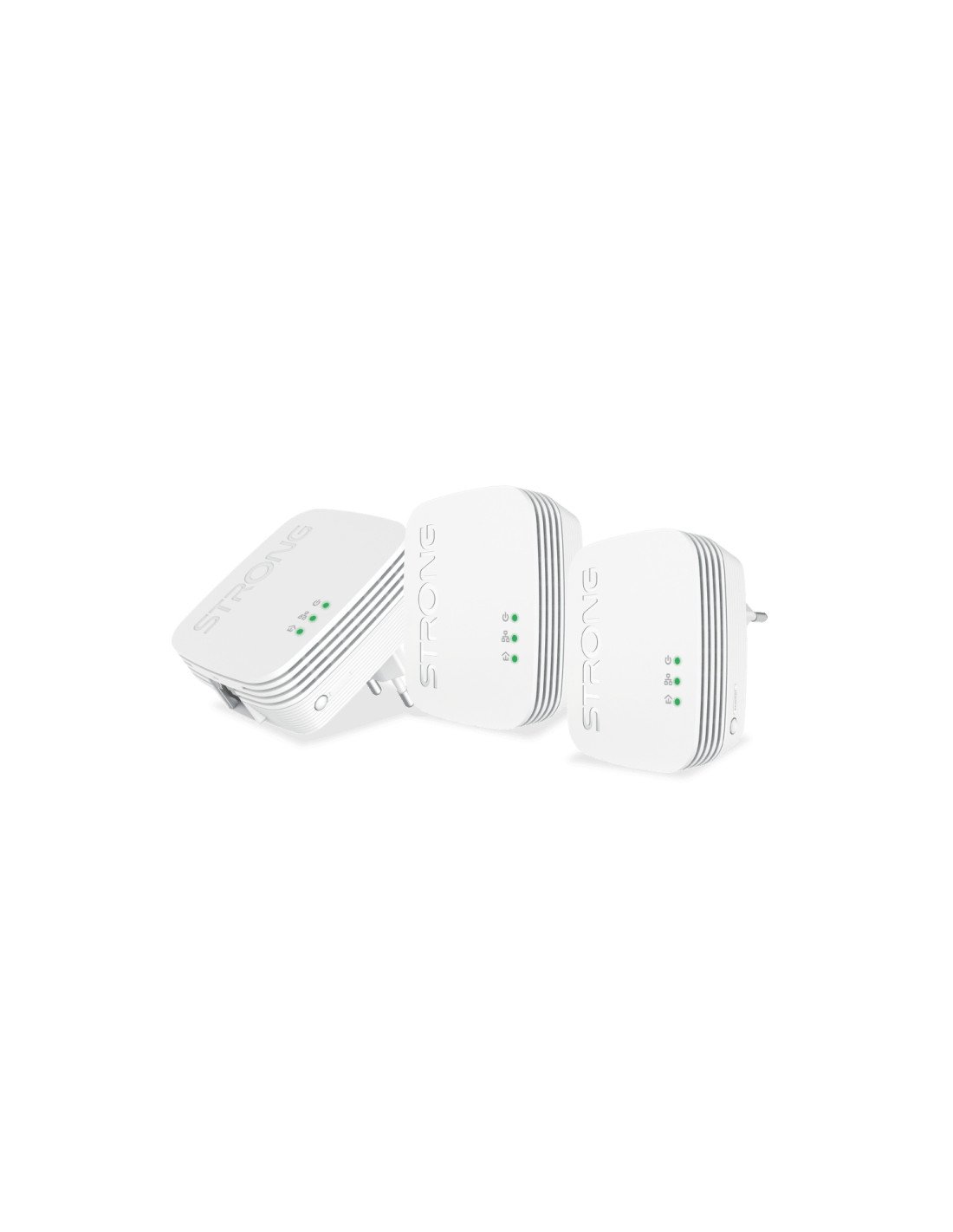 Strong Powerline 600 Triple Pack Mini 600 Mbit/s Ethernet Blanco 3 pieza(s)