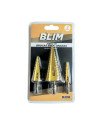 JUEGO 3 PCS BROCAS ESCALONADAS BLIM
