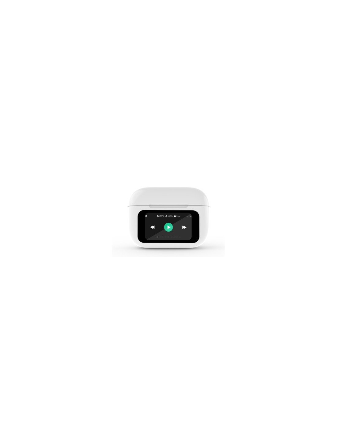 Gembird GMB Audio TWS-LCD-ANC-01-W auricular y casco Auriculares Inalámbrico Dentro de oído Llamadas/Música USB Tipo C Bluetooth