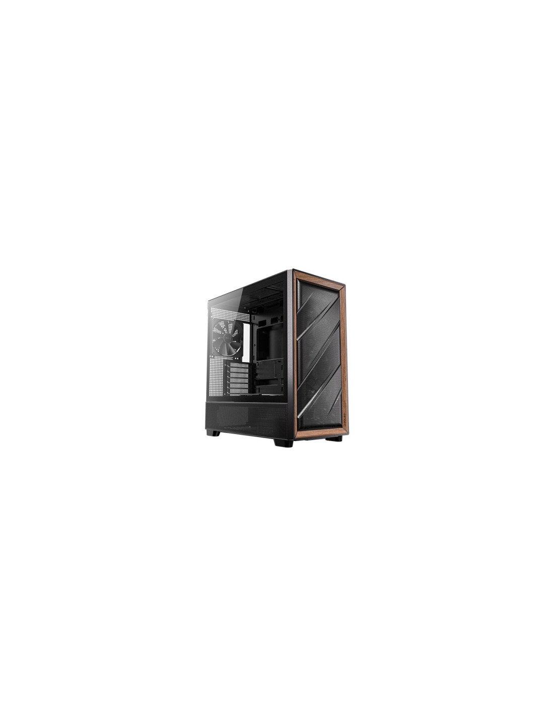 Antec 0-761345-10133-2 carcasa de ordenador Midi Tower Negro, Madera