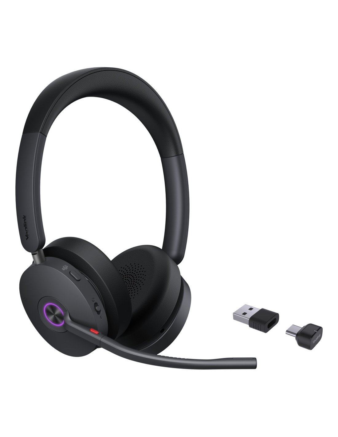 Yealink BH74 Teams USB-C/A Auriculares Inalámbrico Diadema Oficina/Centro de llamadas USB Type-C / USB Type-A Bluetooth Negro