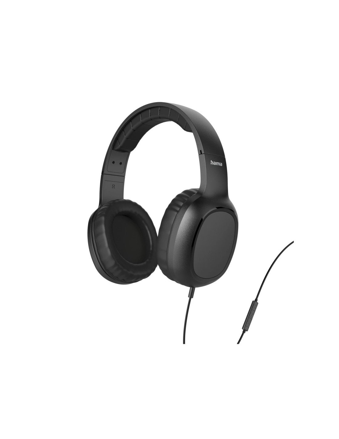 Hama Auricular «Fun C» de botón, Micrófono, Guía de cable en un lado, USB-C, Negro