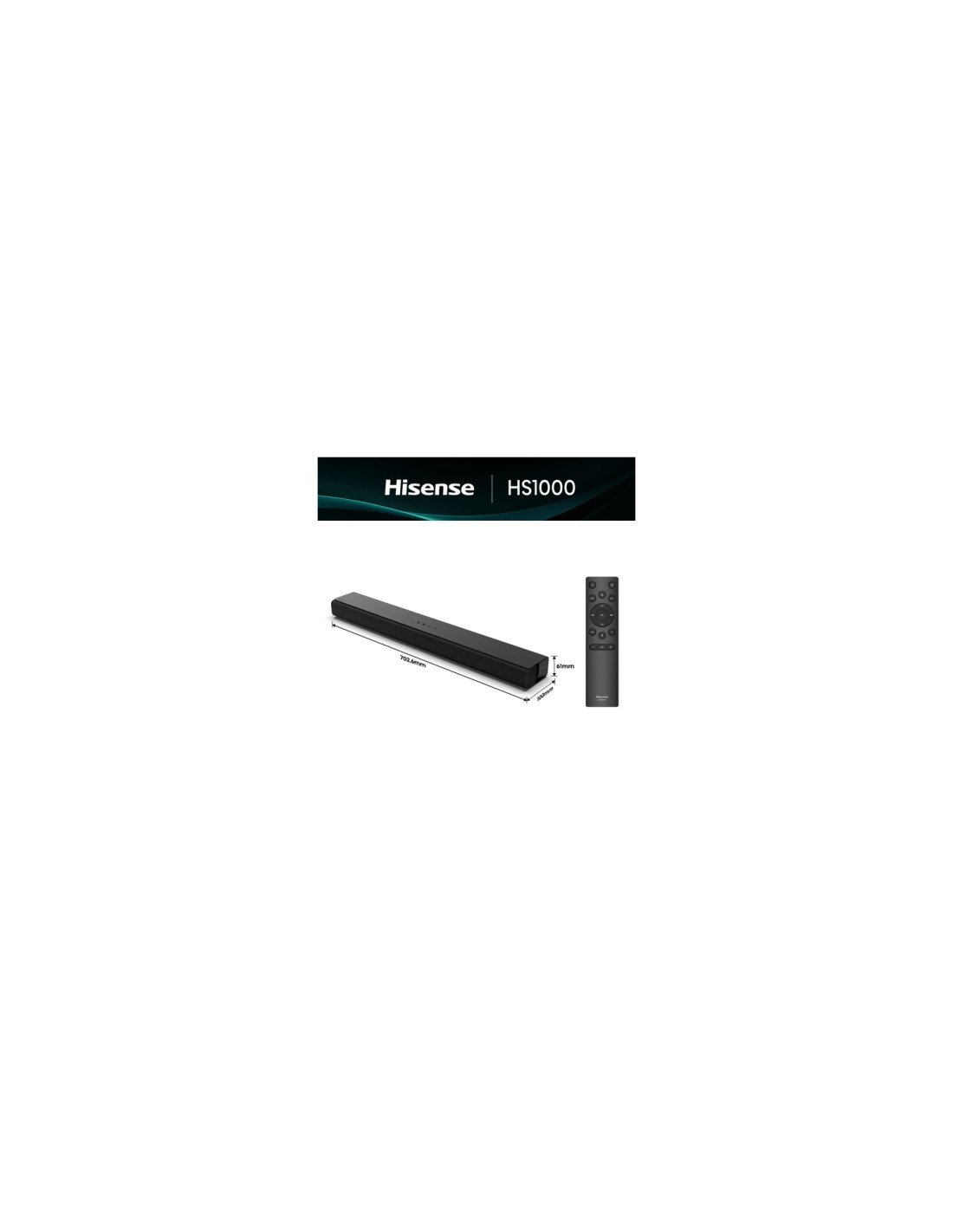 Hisense HS1000 Negro 2.0 canales 120 W