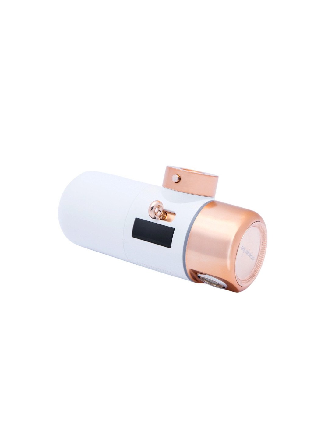 Aquabeba FILTRO GRIFO AQUAFILTER Sistema de filtración de agua conectado directamente al grifo Oro rosa, Blanco
