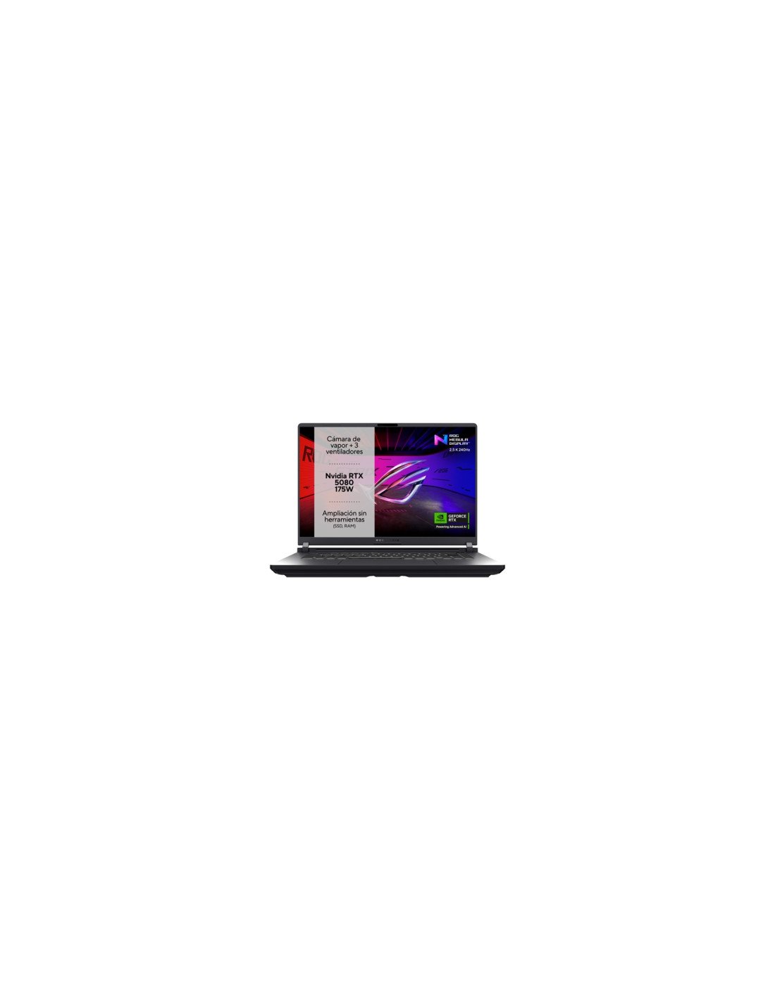 ASUS ROG Strix G16 G615LW-S5003 - Ordenador Portátil Gaming de 16" WQXGA 240Hz (Intel Core Ultra 9 275HX, 32GB RAM, 1TB SSD, NVI