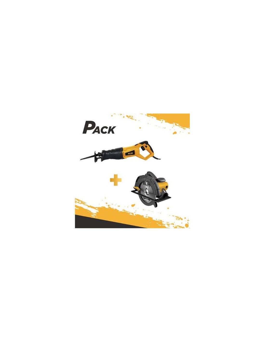 PACK SIERRA CIRCULAR 2200W 235MM + SIERRA SABLE 900W AJUSTE HOJA BLIM