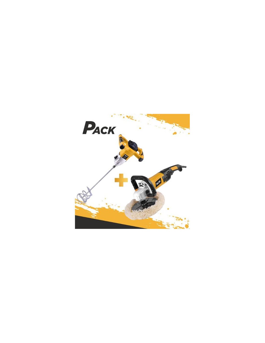 PACK PULIDORA 1500W + MEZCLADOR ELECTRICO 1500W BLIM