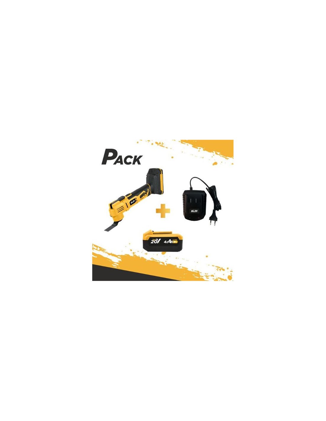 MULTIHERRAMIENTA DE BATERÍA 20V + BATERIA 2AH + CARGADOR BLIM