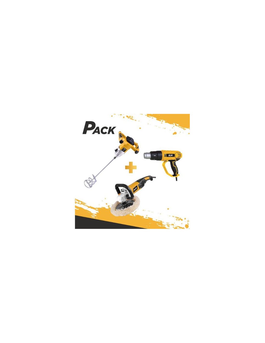 PACK DECAPADOR 2000W + MEZCLADOR ELECTRICO 1500W + PULIDORA 1500W BLIM