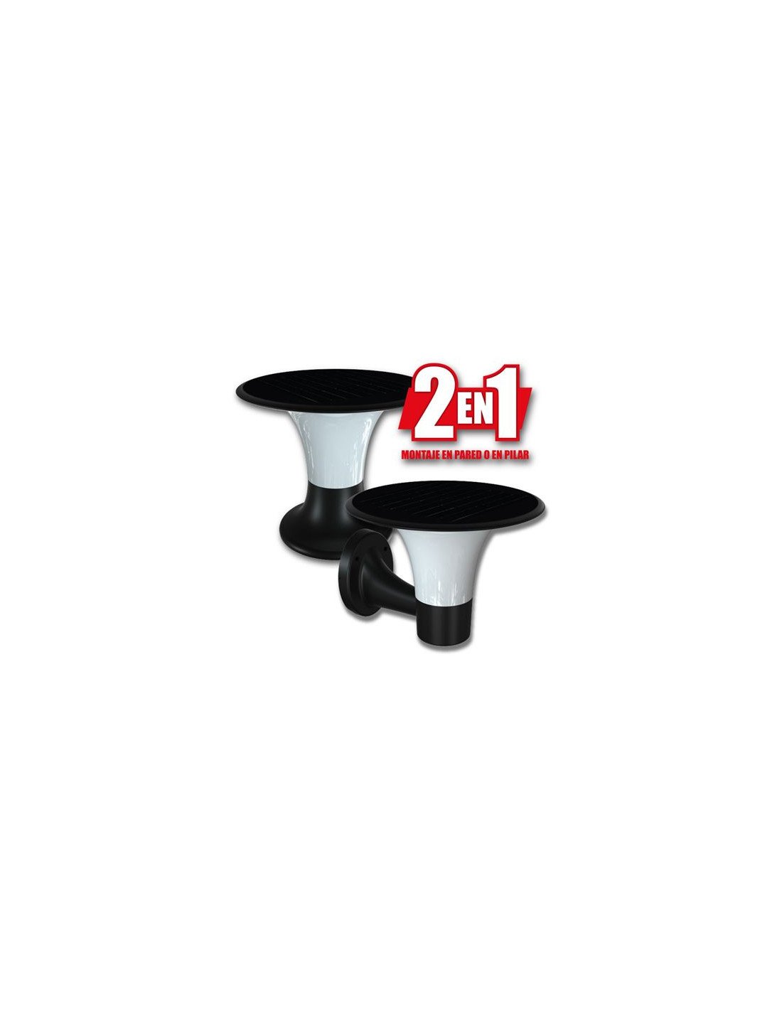 FAROL LED SOLAR 2 EN 1 SERIE PRO 2200LM 6000K/3000K CON SENSOR ELBAT