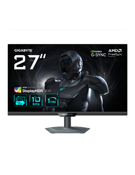 GIGABYTE G27U Monitor de juego 27” 4K UHD - Modo dual (4K 160Hz o FHD